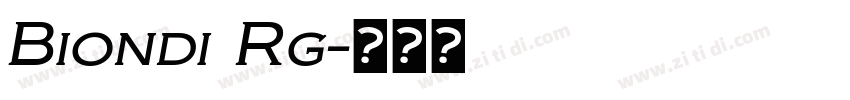 Biondi Rg字体转换